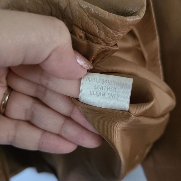 Laura Leigh LTD Vintage Leather Jacket Blazer sz M‎ - Picture 4 of 6